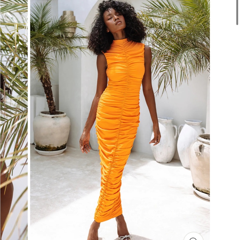 Tenille dress in orange, size xsmall